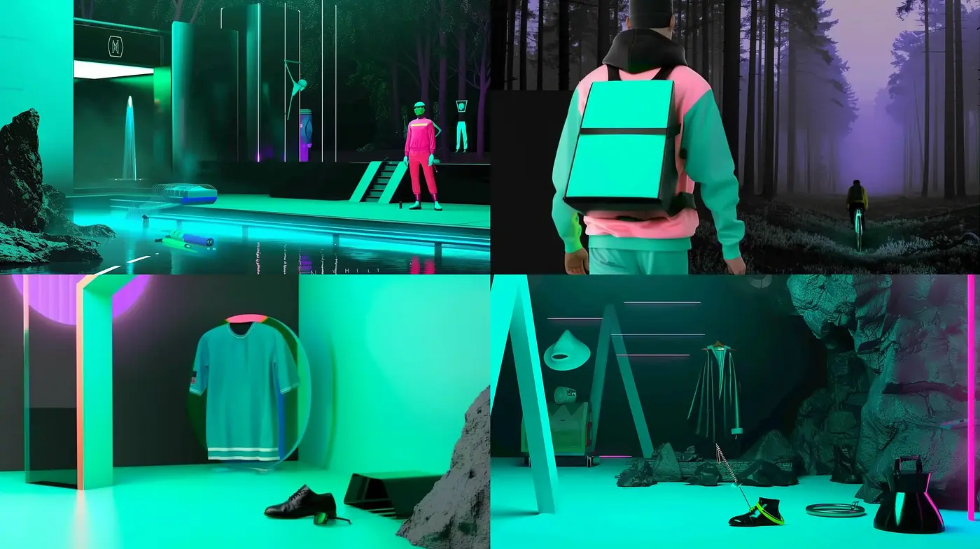 Cyberpunk Dreamscape: Neon Flashes and Mysterious Ambience - Midjourney sref style