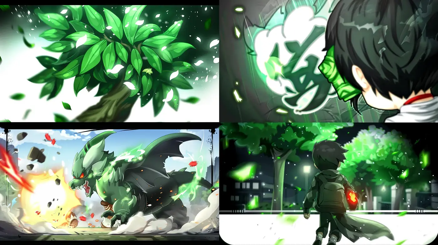 Luminescent Anime-Inspired Digital Brushwork in a Serene Palette - Midjourney sref style