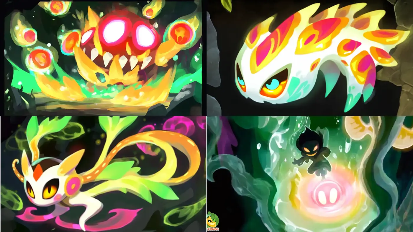 Ethereal Glow and Vivid Hues: An Exploration of Luminous Dreamscapes - Midjourney sref style
