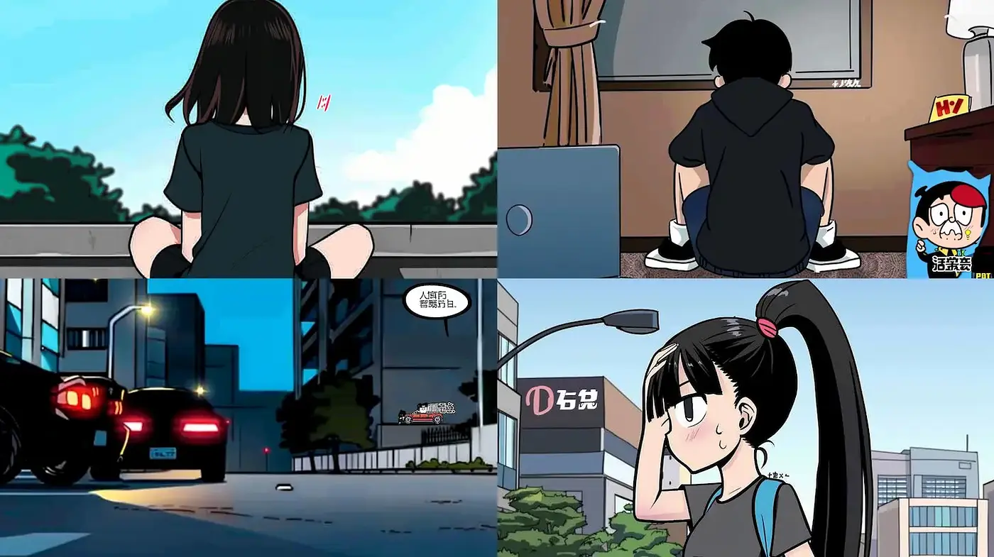 Vibrant manga-inspired cartoon aesthetic with strong character focus - Midjourney sref style