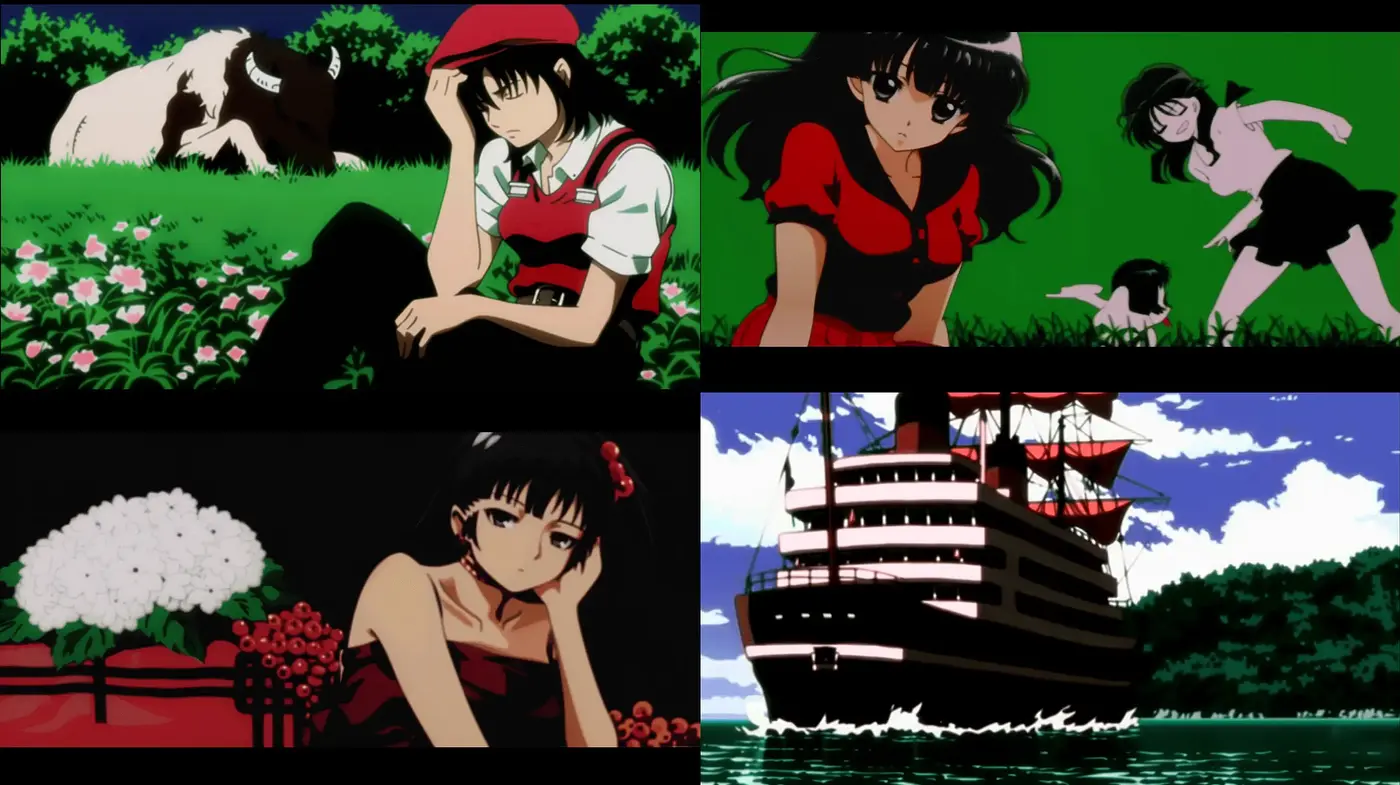 Bold Silhouettes and Vibrant Hues: An Homage to Classic Anime Artistry - Midjourney sref style