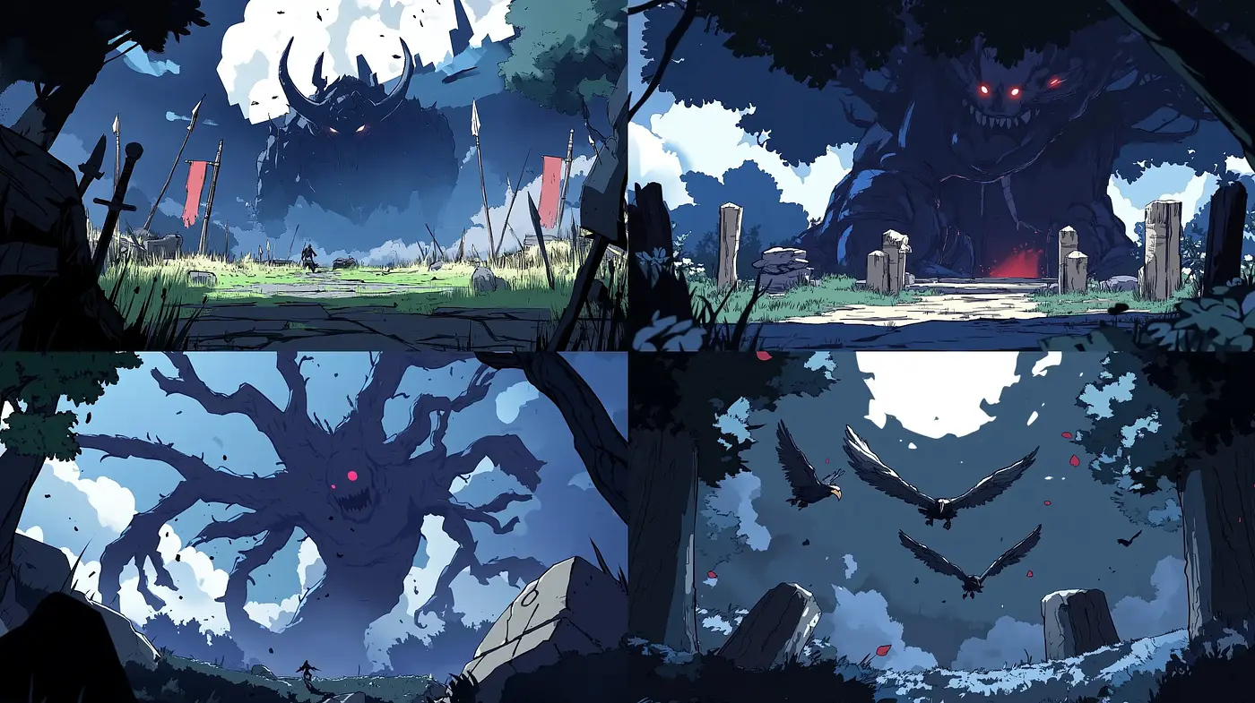 Ethereal Twilight Vistas: A Homage to Stylized Digital Art Landscapes - Midjourney sref style