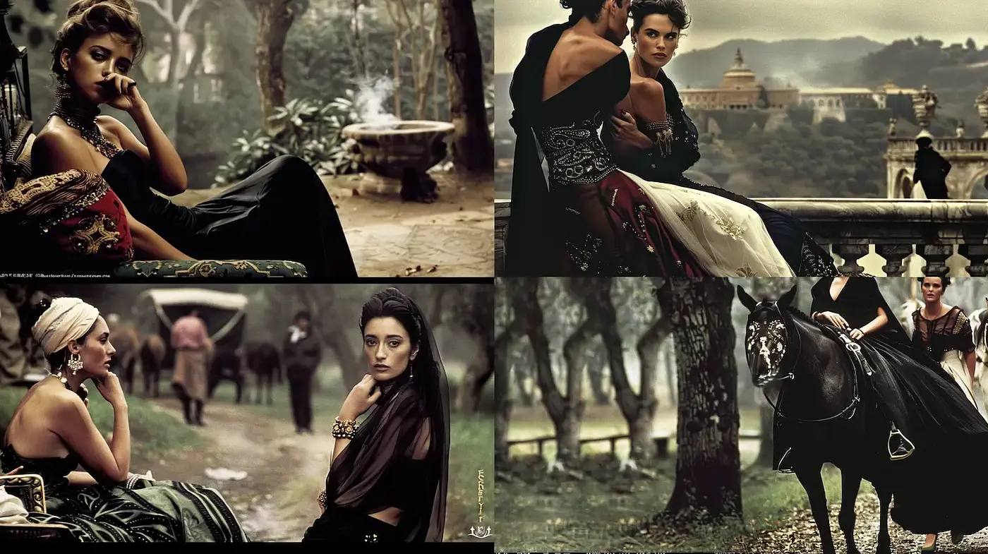 Romantic and Cinematic Renaissance-Inspired Aesthetic with Rich Textures and Historical Influences - Midjourney sref style