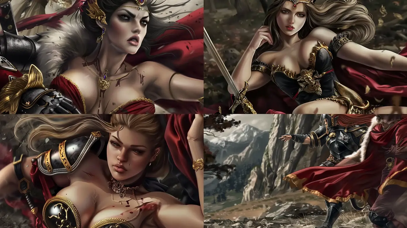 Epic Cinematic Tableau with High-Fantasy Overtones - Midjourney sref style