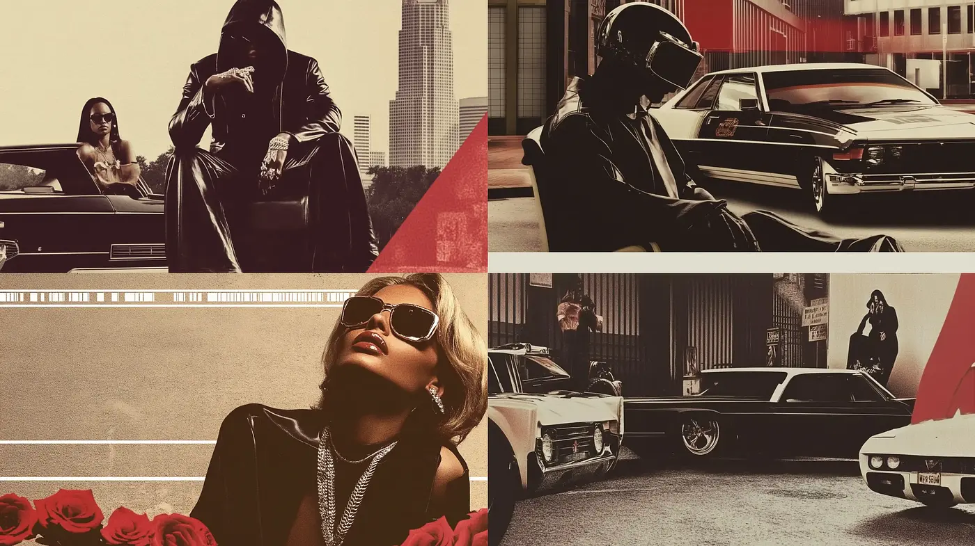 Sepia-Toned Retro Cinematic Essence with Classic Glamour - Midjourney sref style