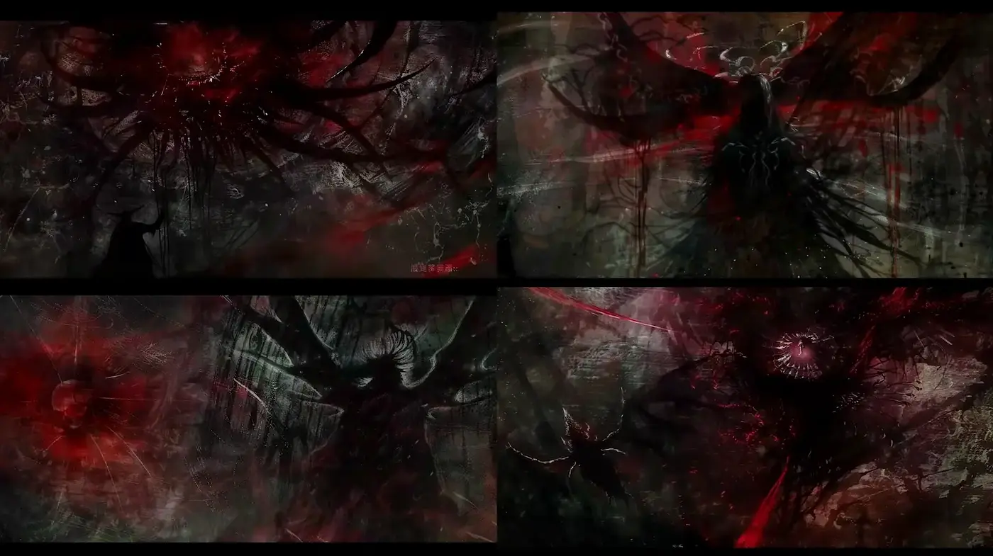 Dark, atmospheric and sinister art style influenced by horror themes - Midjourney sref style