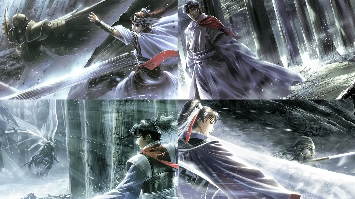 Ethereal Luminescent Anime-Style Digital Art - Midjourney sref style