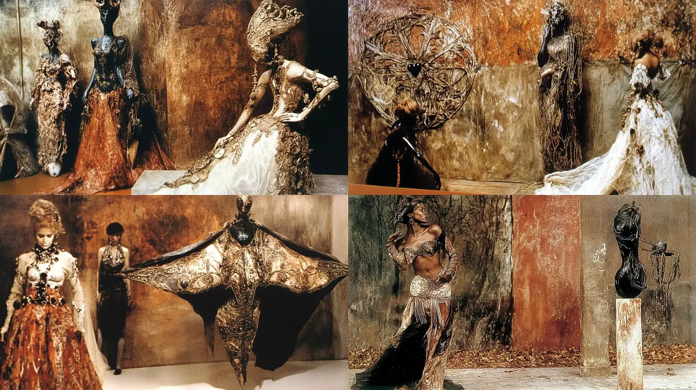 Ethereal Textured Elegance with Earthy Tonal Harmony - Midjourney sref style