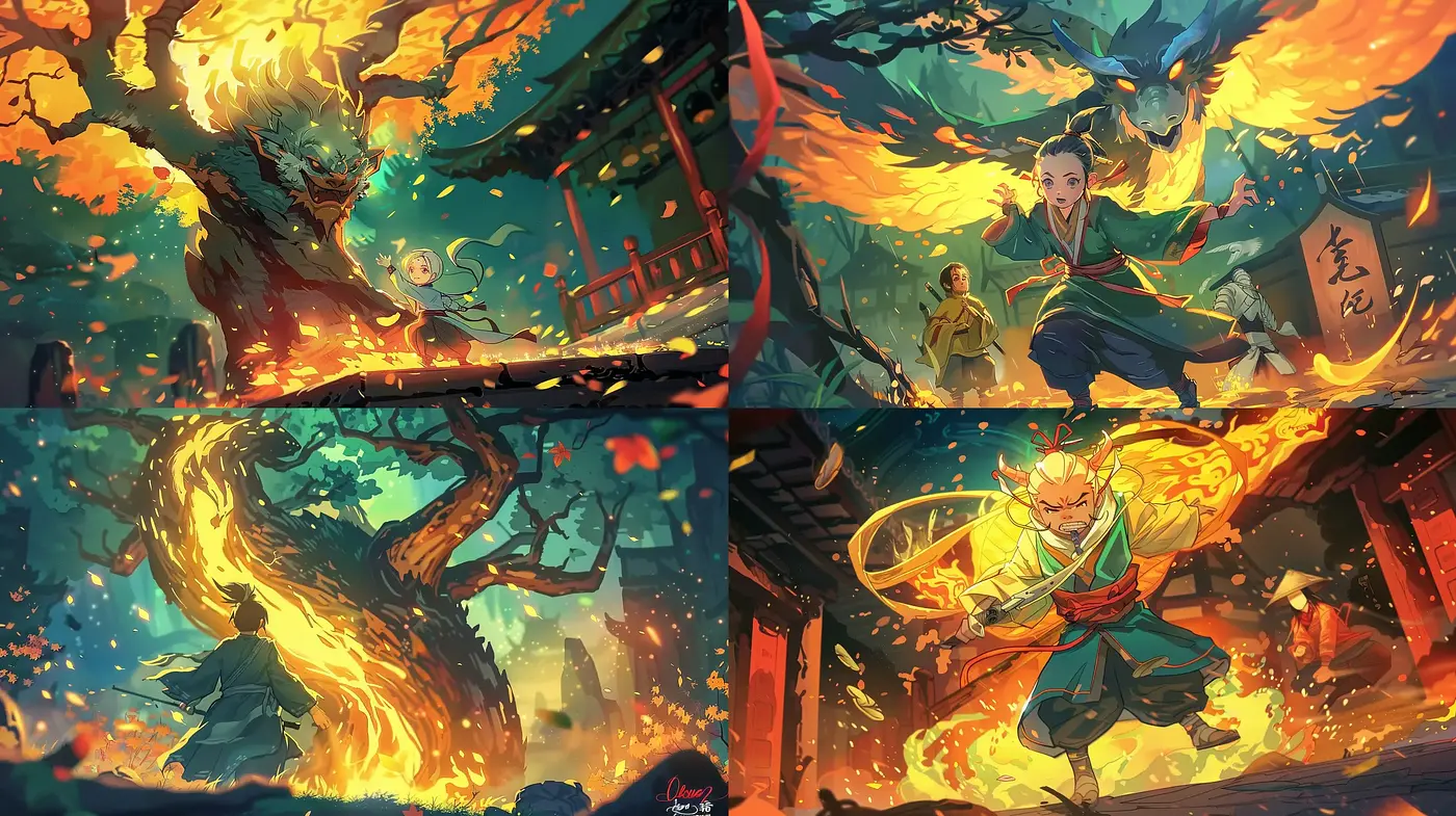 Ethereal Brushworks of Mythic Tales - Midjourney sref style