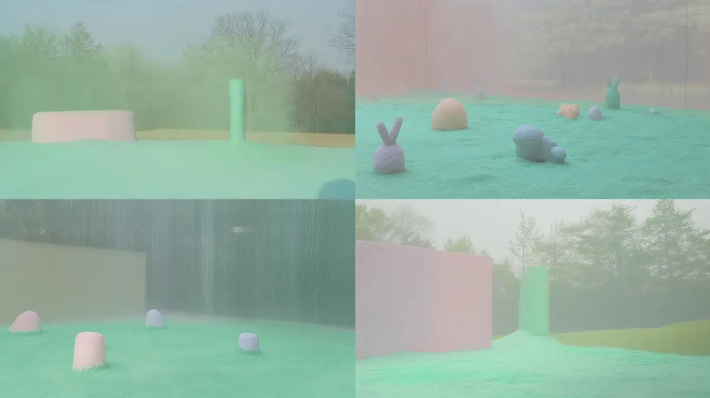 Ethereal Pastel Dreamscapes: A Harmony of Soft Tones and Surreal Elements - Midjourney sref style