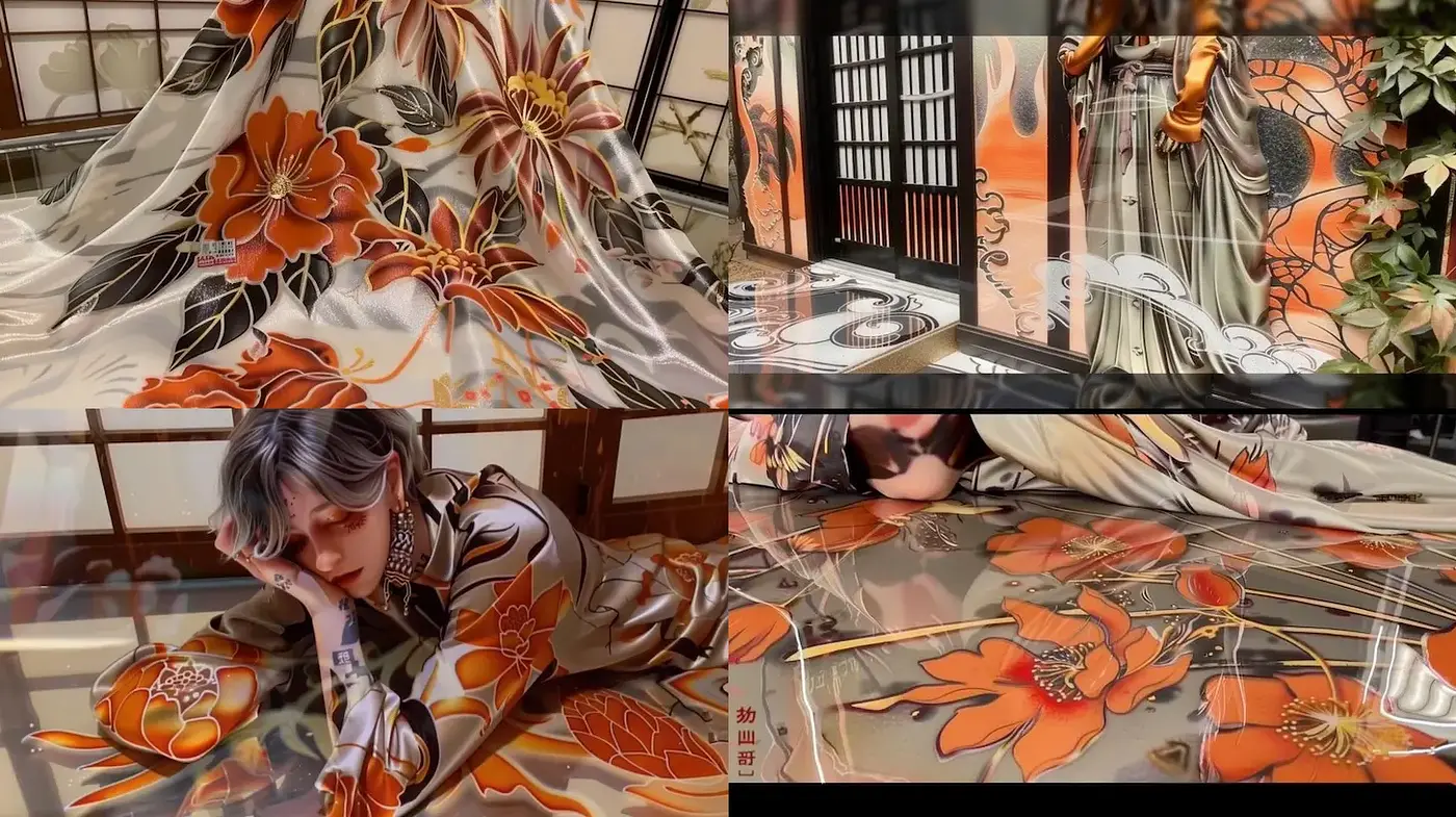 Elegant and intricate fusion of nature and human elements in a modern aesthetic - Midjourney sref style