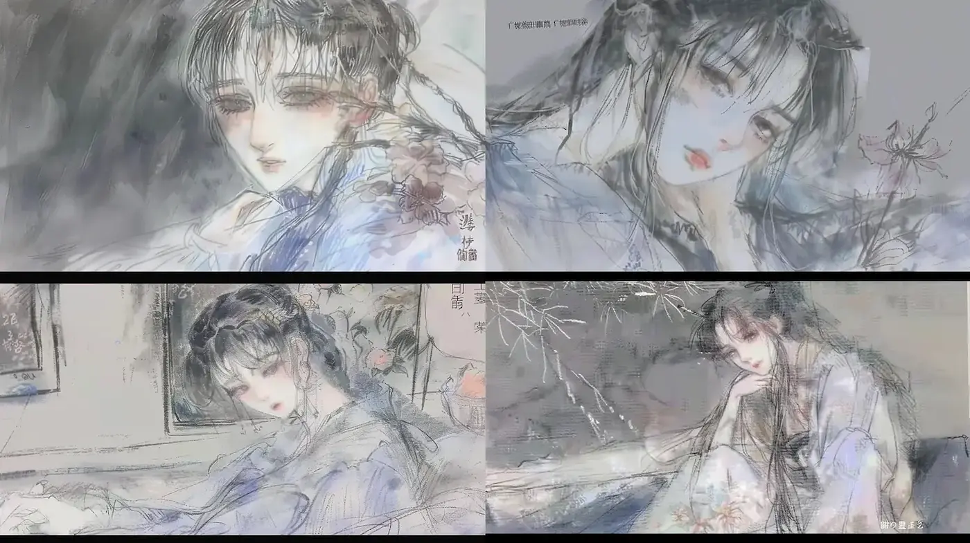 Soft and Ethereal Style with Delicate Textures and Romantic Mood - Midjourney sref style