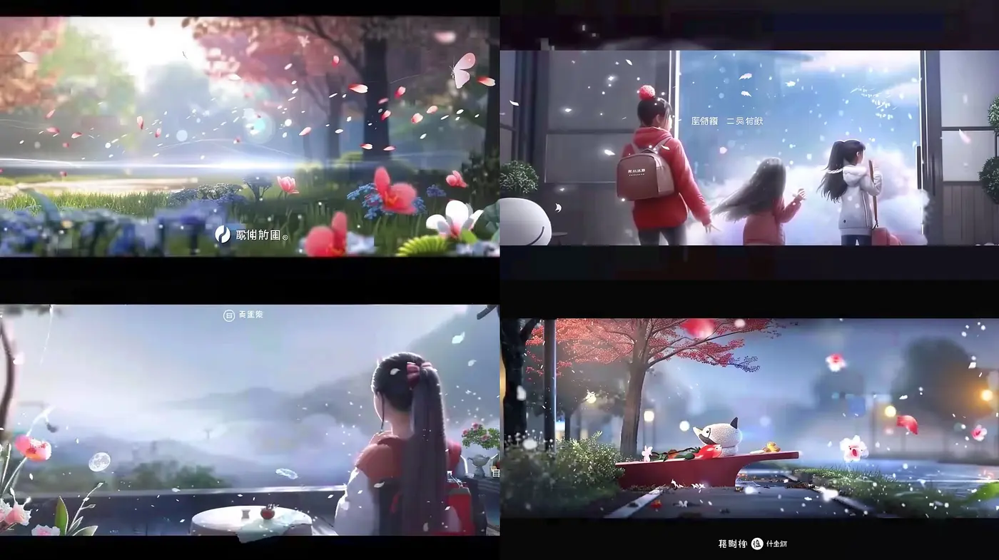 Ethereal Blossom Dreamscape: A Softly Lit Anime-Inspired Vignette - Midjourney sref style