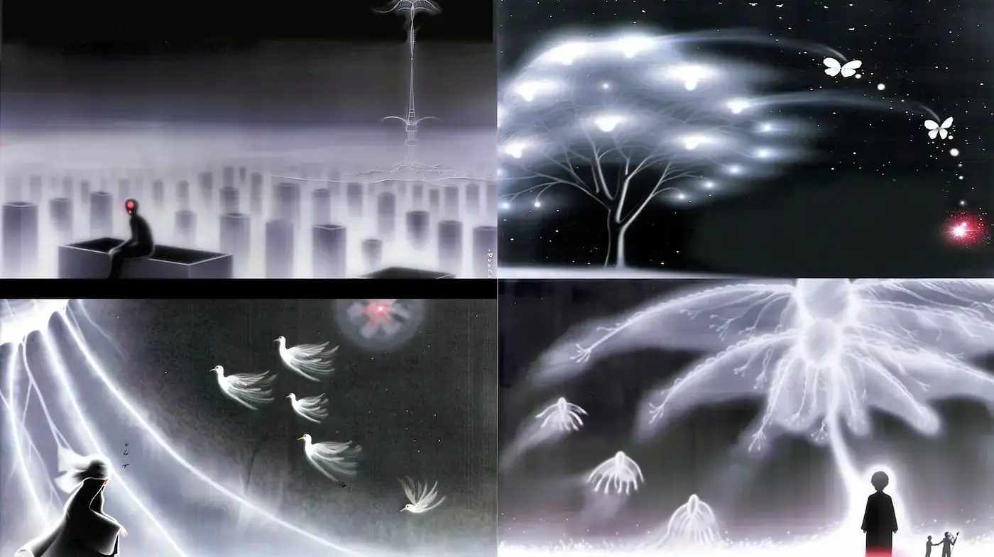 Ethereal and Dreamlike Aesthetic with a Touch of Minimalism - Midjourney sref style