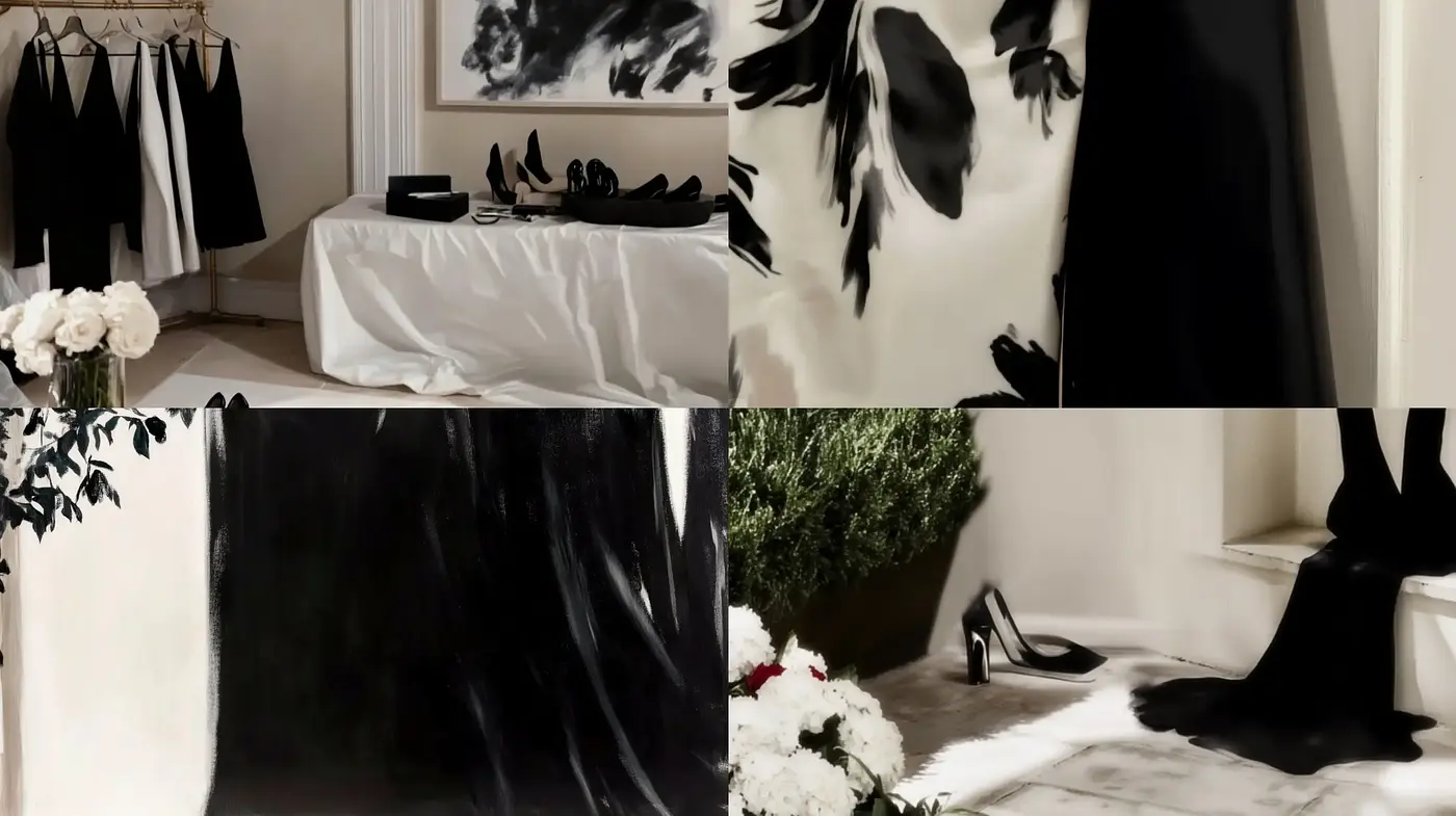 Monochromatic Elegance with a Contemporary Expressionist Touch - Midjourney sref style