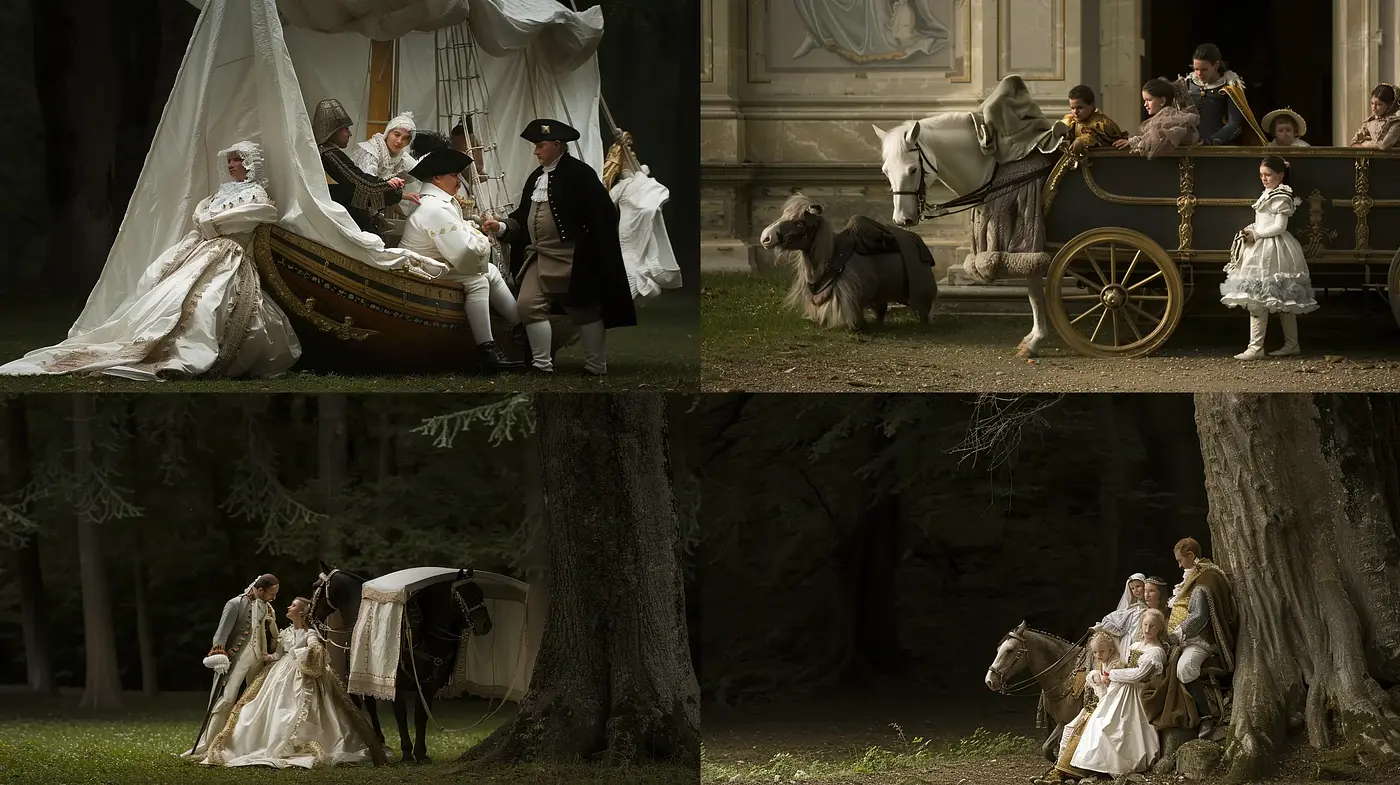 Enchanted Baroque Elegance with a Cinematic Touch - Midjourney sref style