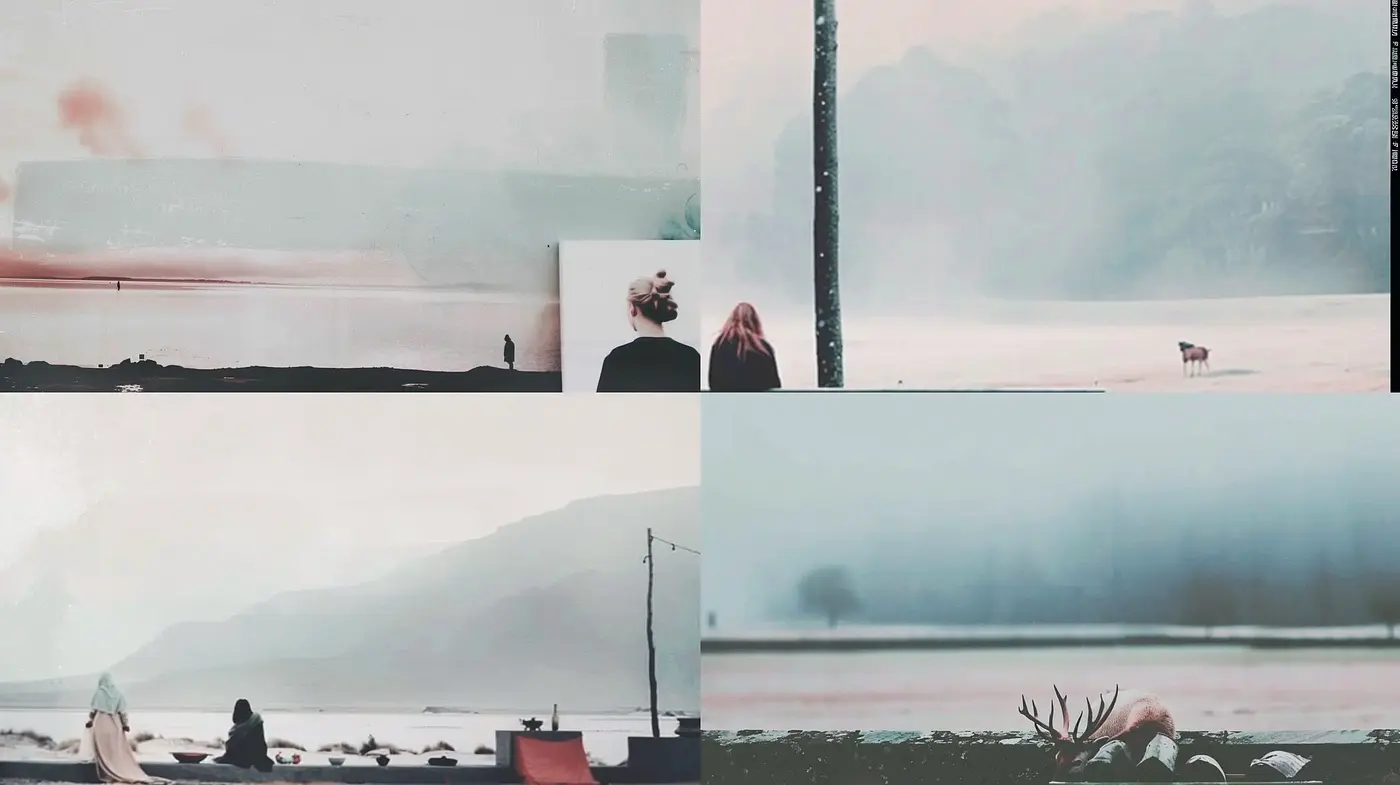 Ethereal Mists of Time: A Consistent Dreamlike Ambiance in Visual Narrative - Midjourney sref style