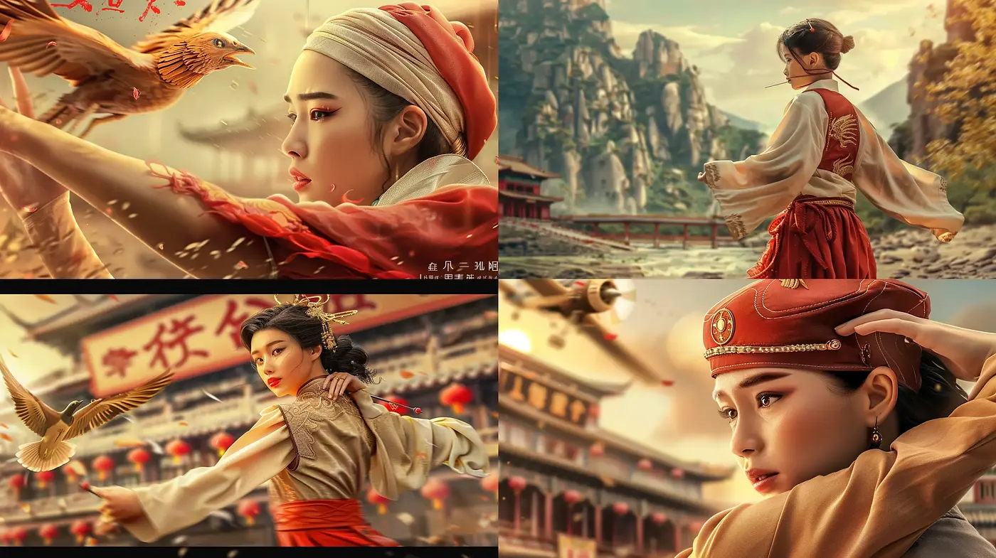 Elegantly Stylized Oriental Digital Paintings with a Hint of Nostalgia - Midjourney sref style
