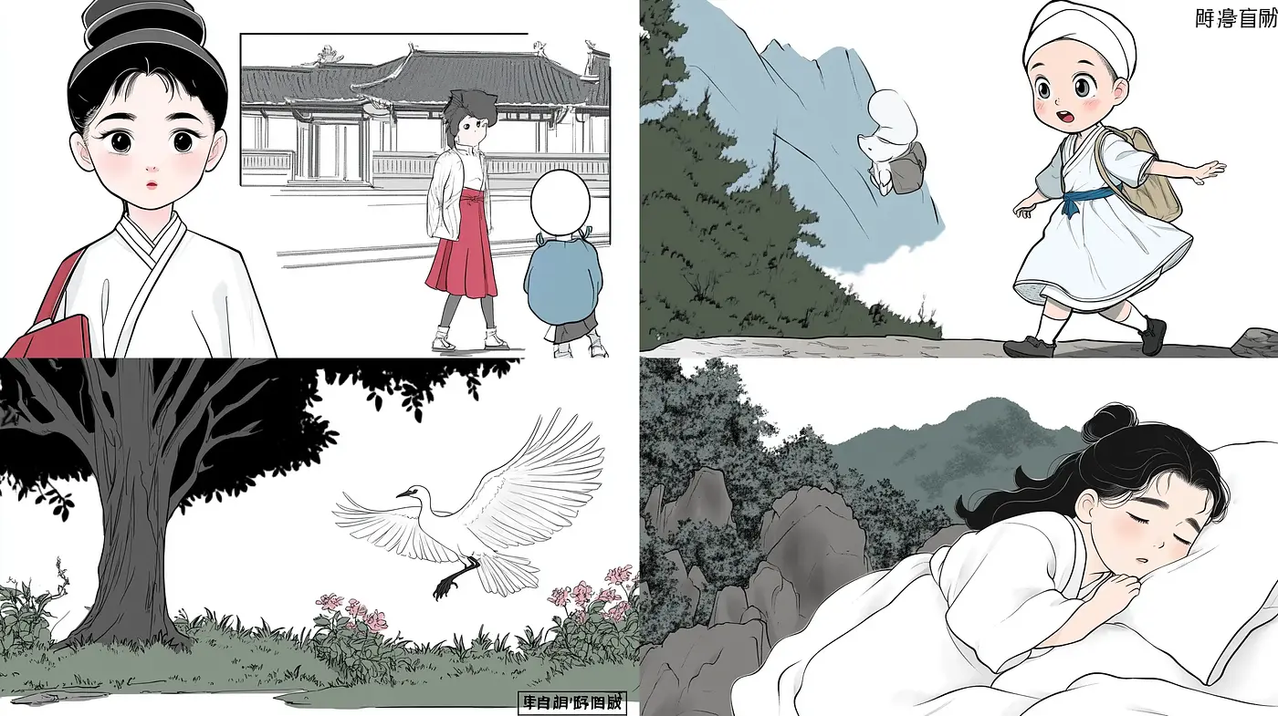 Monochromatic Essence with Ethereal Overtones in Contemporary Illustration - Midjourney sref style
