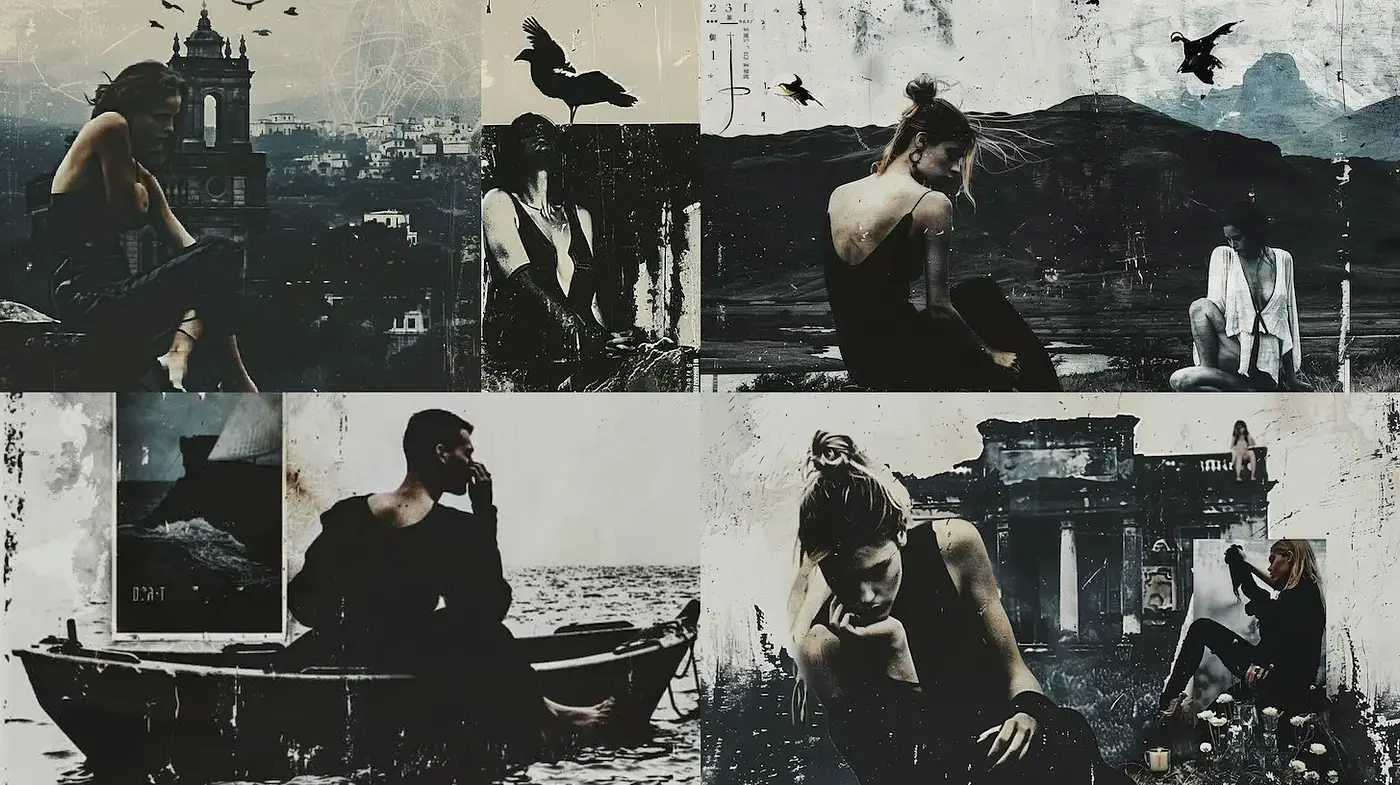 Moody and Surreal Aesthetic with Elements of Romanticism - Midjourney sref style