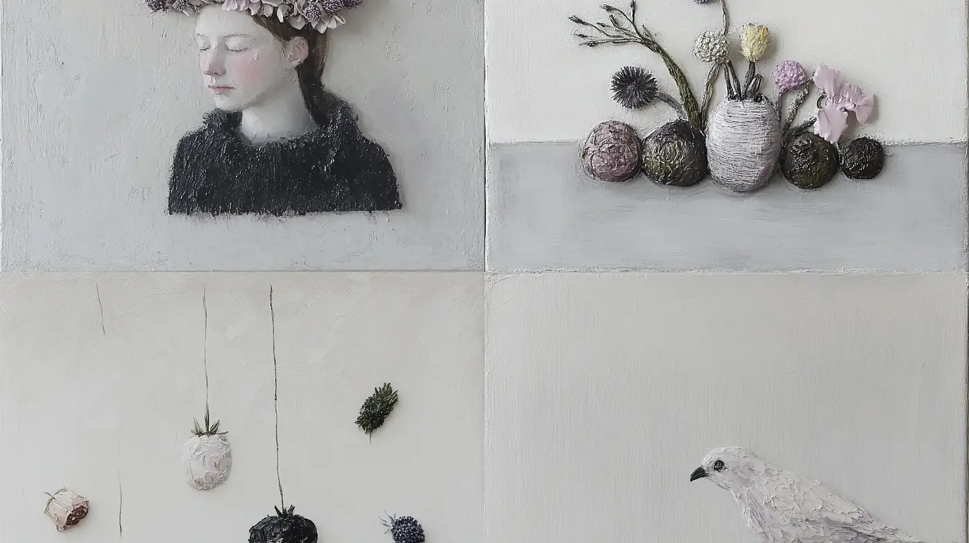 Serene Pastel Hues Encapsulating Timeless Tranquility - Midjourney sref style
