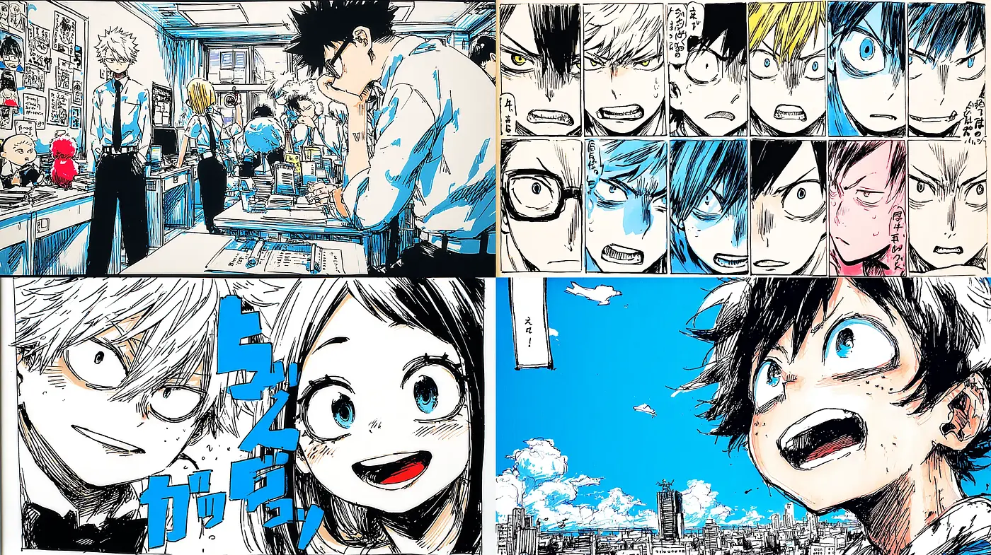 Dynamic and Expressive Anime-Inspired Style with a Youthful Vibe - Midjourney sref style