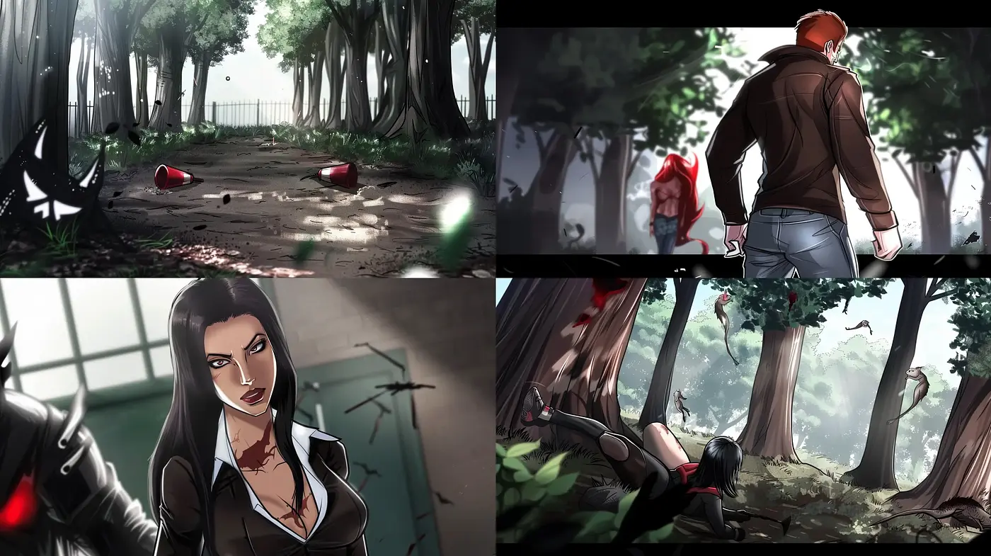 Stylized Graphic Novel Verve with a Painterly Finish - Midjourney sref style