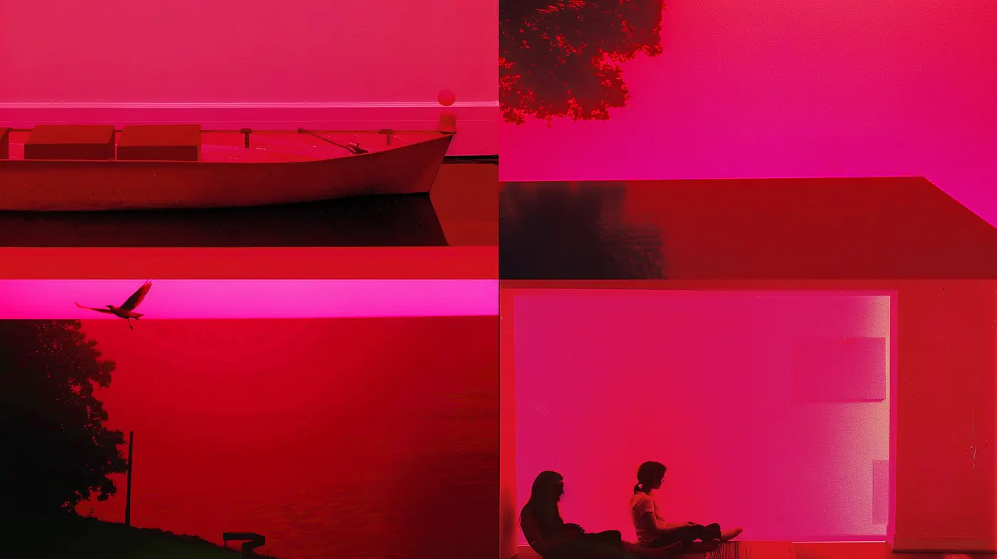 Monochromatic Twilight Hues in Stylized Realism - Midjourney sref style