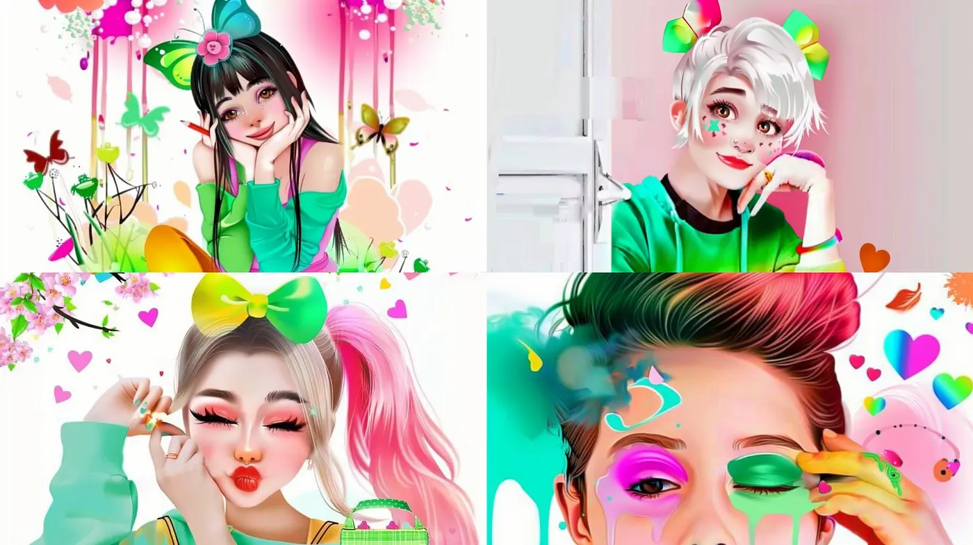 Vibrant Pop Art Fusion with a High-Gloss, Anime-Inspired Aesthetic - Midjourney sref style