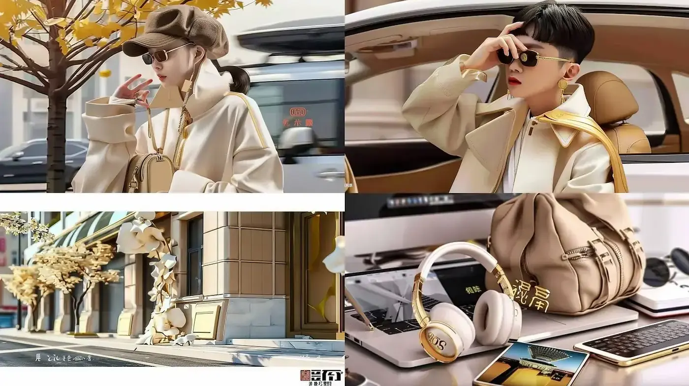 Contemporary Chic with Urban Elegance and Minimalist Aesthetic - Midjourney sref style