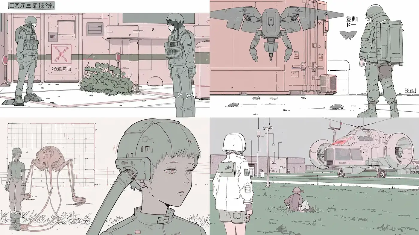 Futuristic Minimalism with Nuanced Emotional Depth - Midjourney sref style