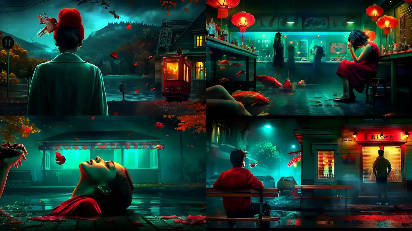 Mysterious and Ethereal Atmospheric Visuals with a Cinematic Flair - Midjourney sref style