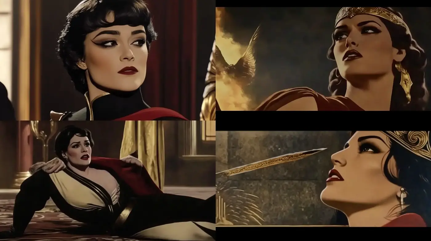 Elegant Art Deco Illustration with Cinematic Overtones - Midjourney sref style