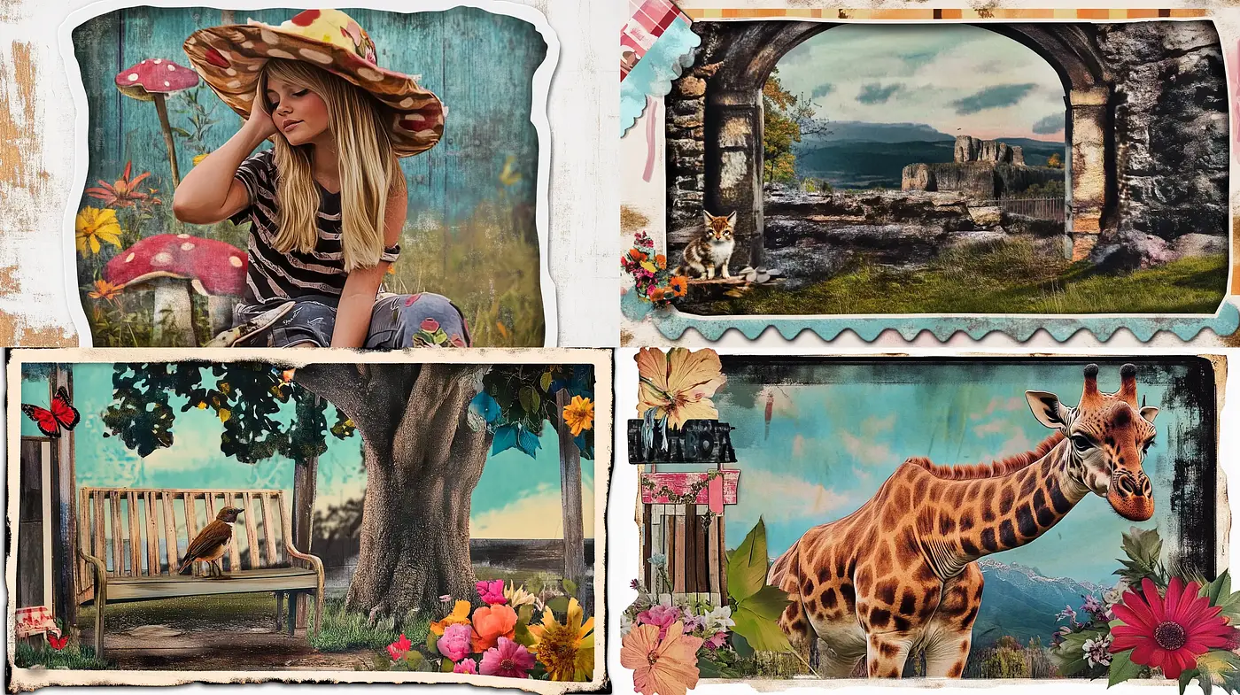 Whimsical Nature's Embrace with a Touch of Surrealism - Midjourney sref style
