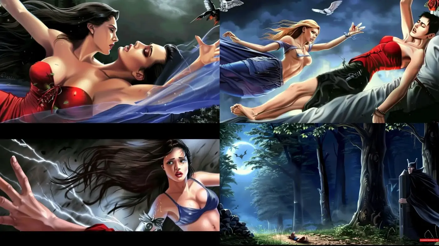 Dynamic Comic Book Realism with a Mythological Essence - Midjourney sref style