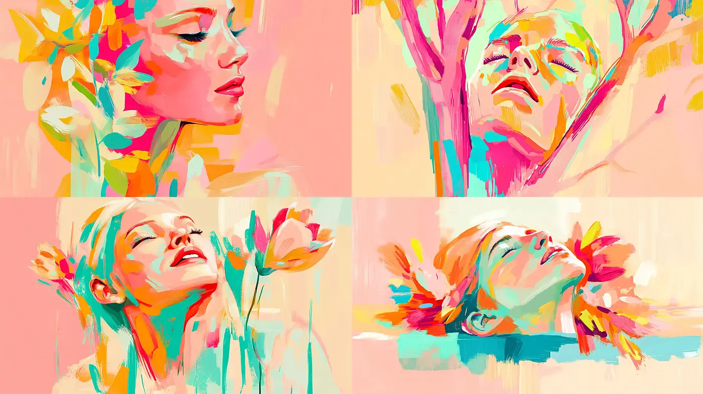Vivid Expressionist Reverie with Pastel Chromatic Harmony - Midjourney sref style