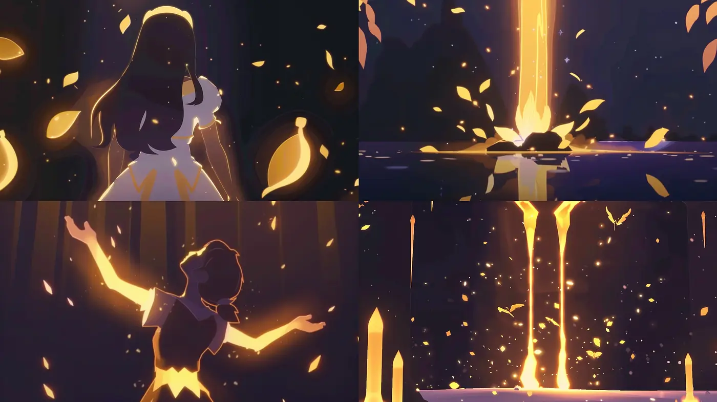 Ethereal Twilight Embers - A Consistent Glow in Divergent Scenes - Midjourney sref style