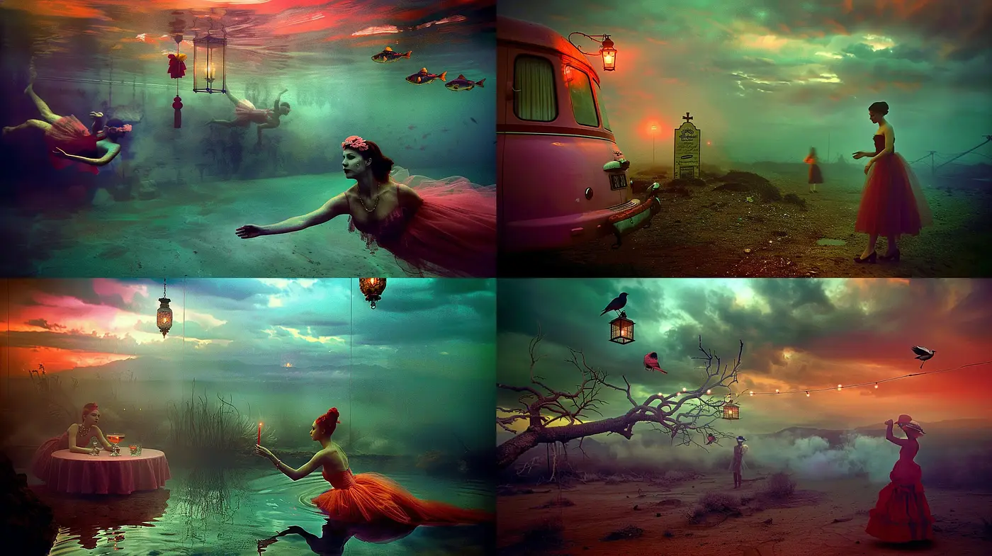 Ethereal Twilight Dreamscape Collection - Midjourney sref style