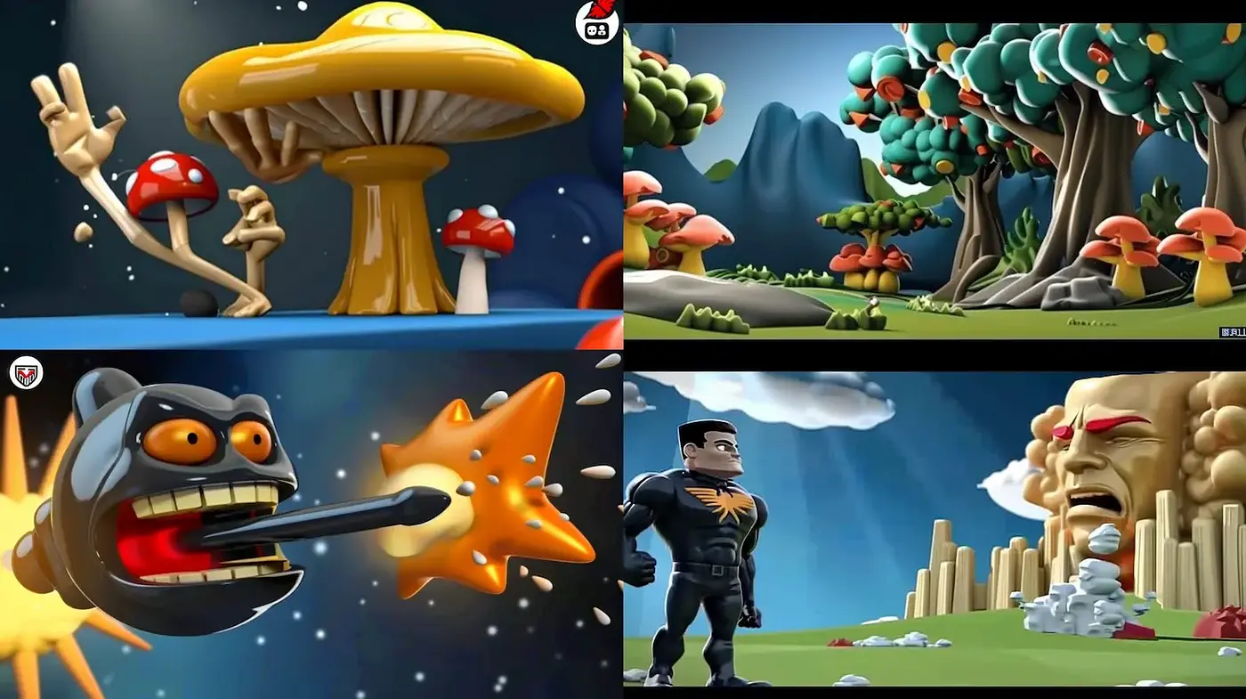 Consistent Playful 3D Cartoonish Style with a Whimsical Vibe - Midjourney sref style
