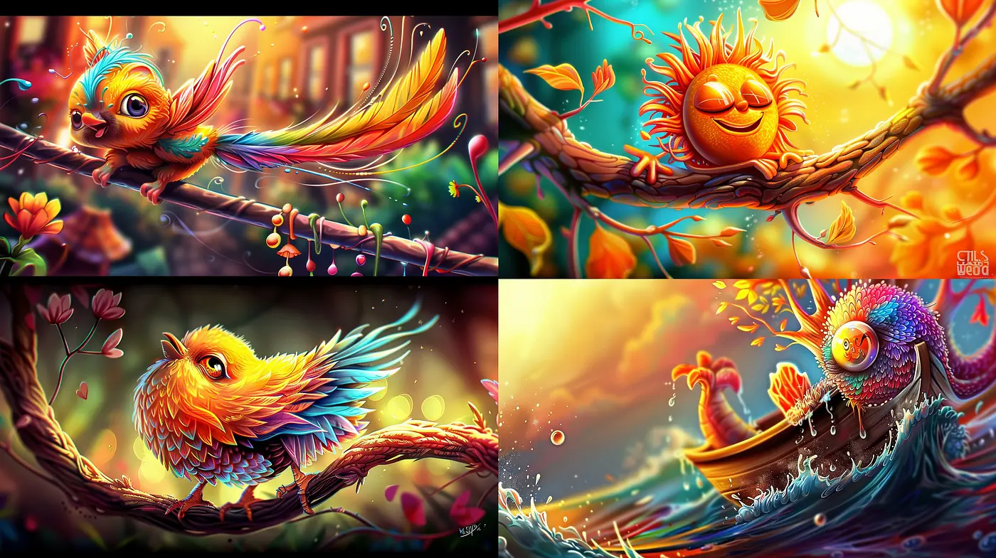 Surreal Harmonic Radiance With Warm Tonal Visions - Midjourney sref style