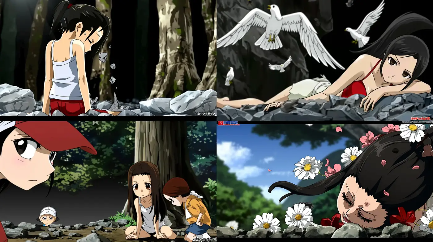 Harmonious Anime-Inspired Digital Art Blending Nature with Emotional Expression - Midjourney sref style