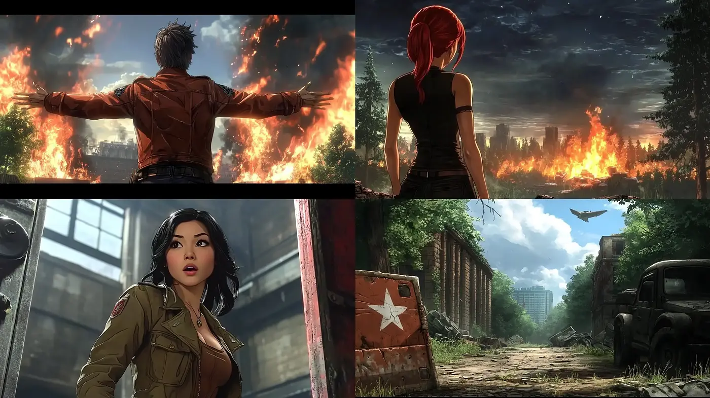 Epic Cinematic Artstyle with Dynamic Perspectives - Midjourney sref style