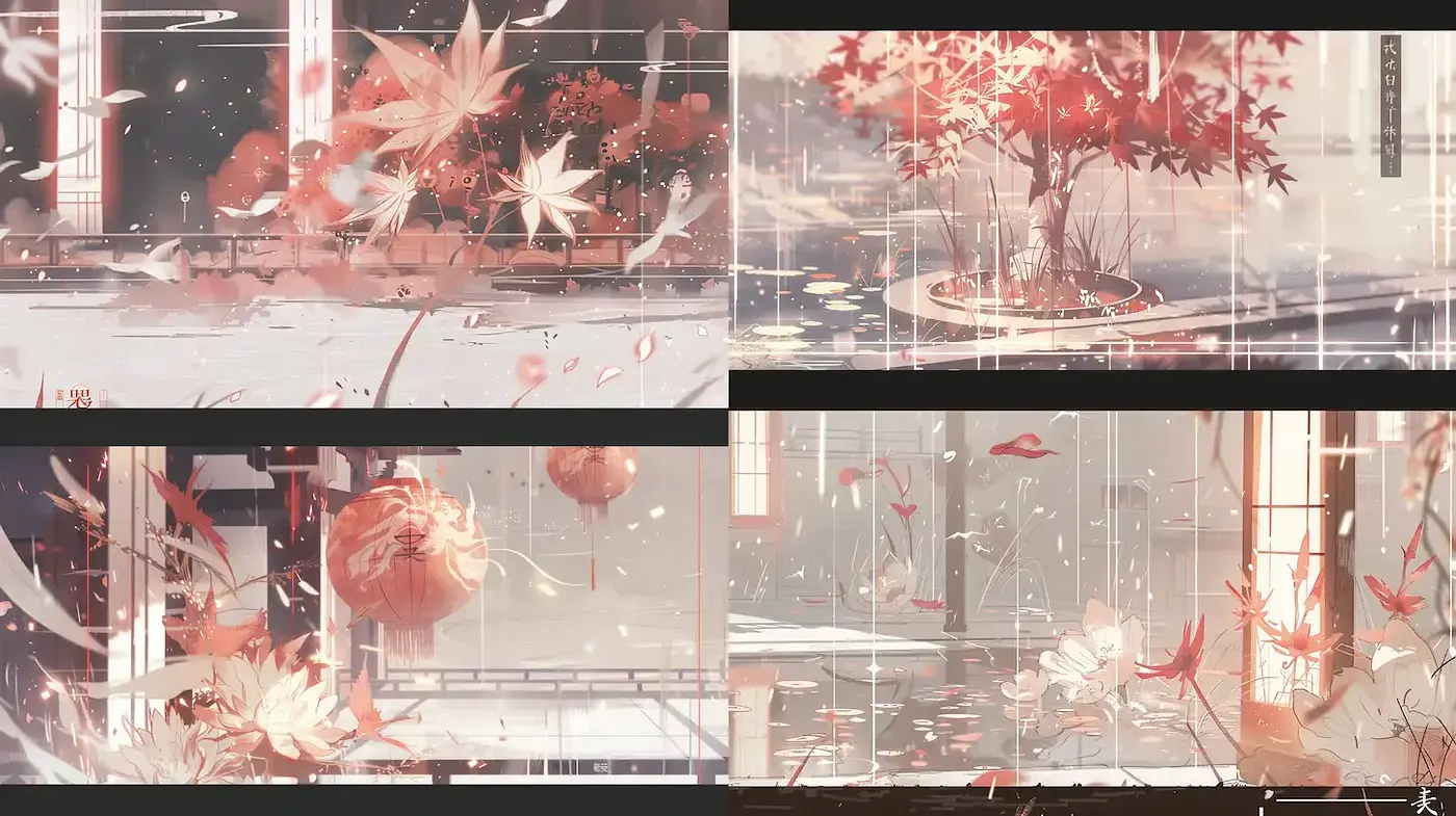 Serene and Ethereal Landscapes with Subtle Nature Inspirations - Midjourney sref style