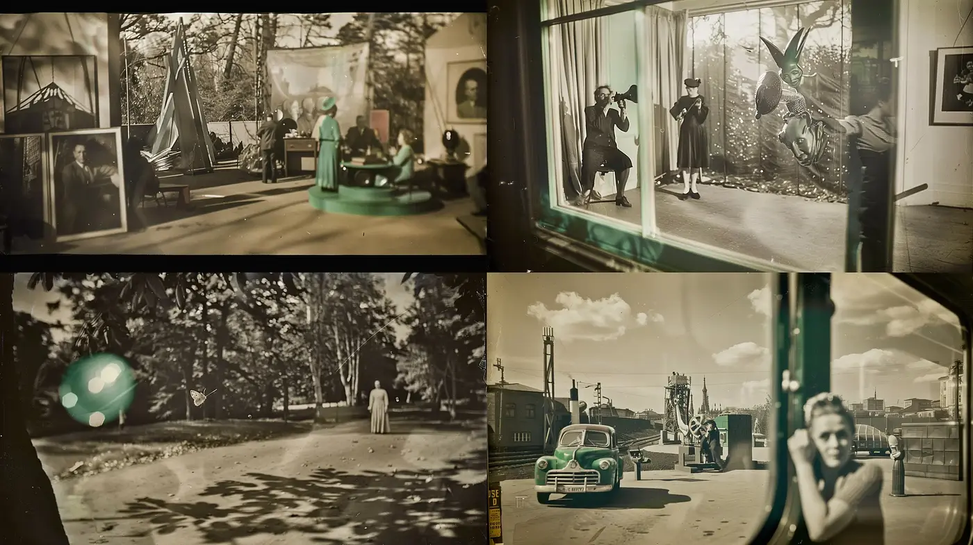 Monochromatic Sepia Nostalgia with a Timeless Cinema Verité Aesthetic - Midjourney sref style