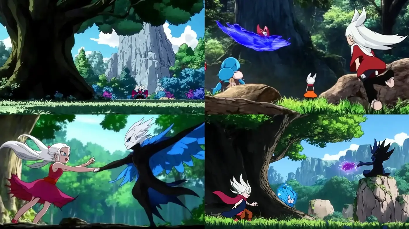 Enchanted Forests and Fantastical Creatures: A Vivid Anime-Inspired Journey - Midjourney sref style