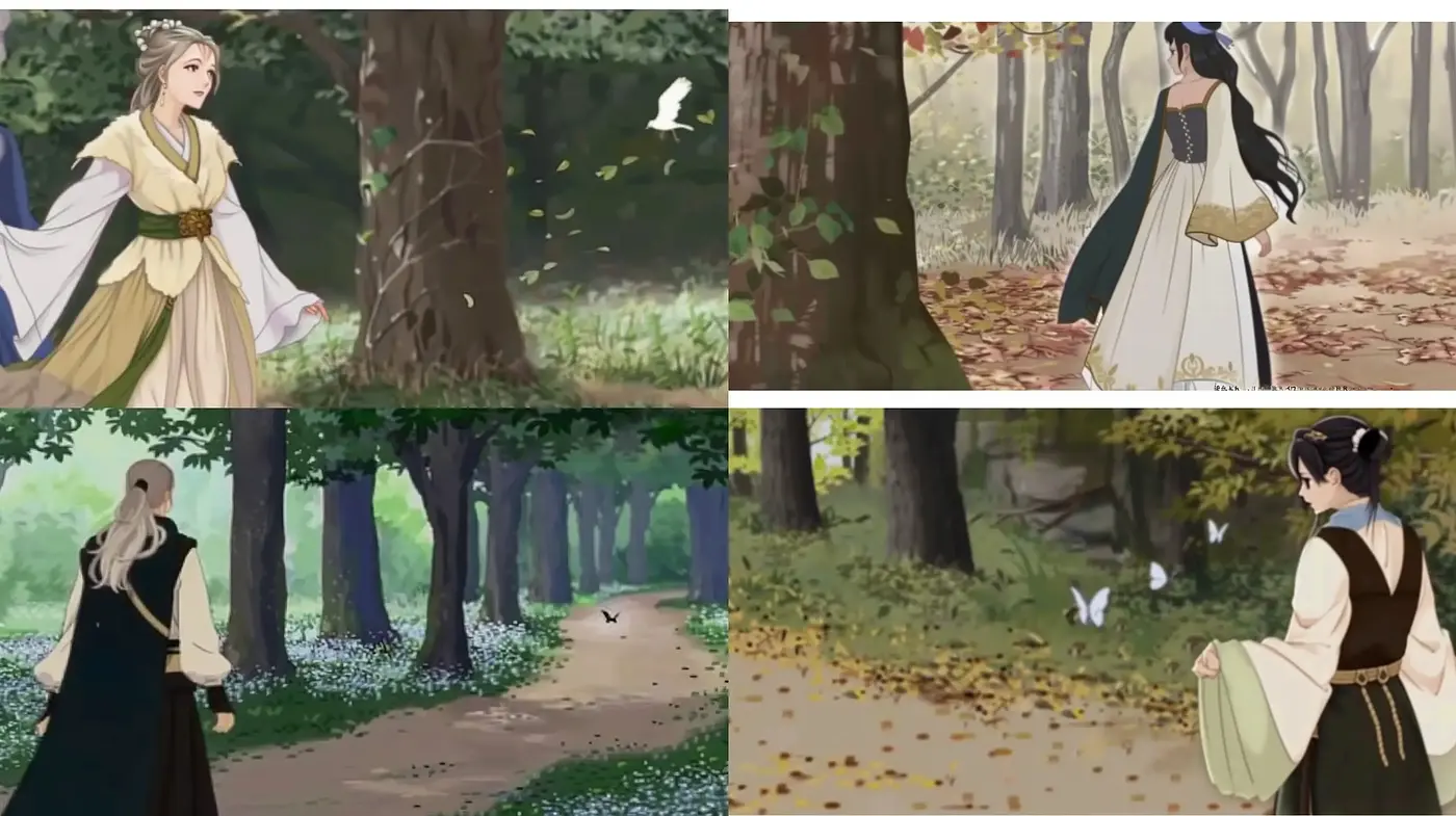 Enchanted Forest Whispers: A Consistent Tale of Gentle Anime Expressions - Midjourney sref style