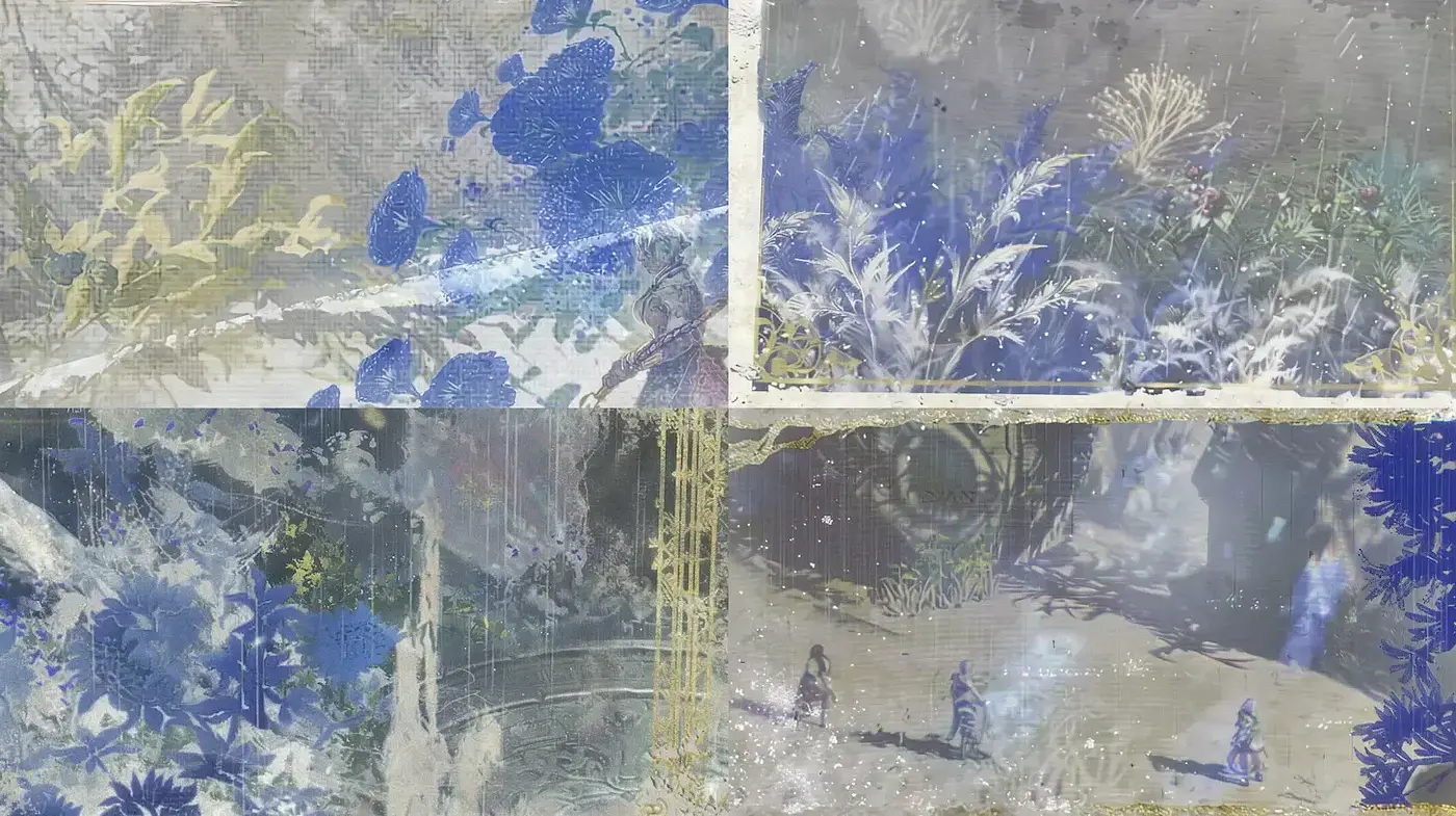 Consistent Ethereal Landscape with Dreamlike Quality Across Variations - Midjourney sref style