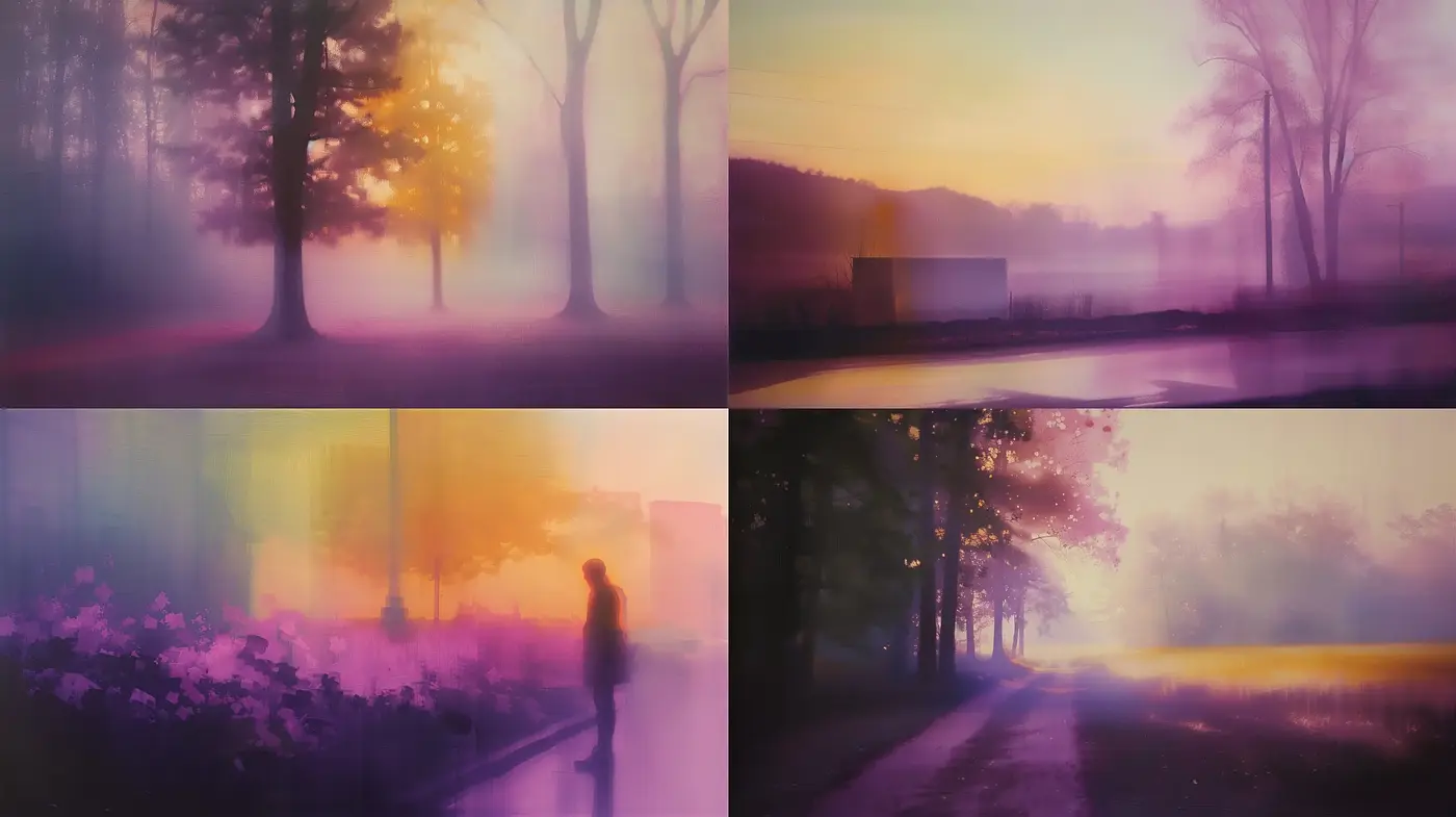 Ethereal Twilight Hues in Dreamlike Landscapes - Midjourney sref style