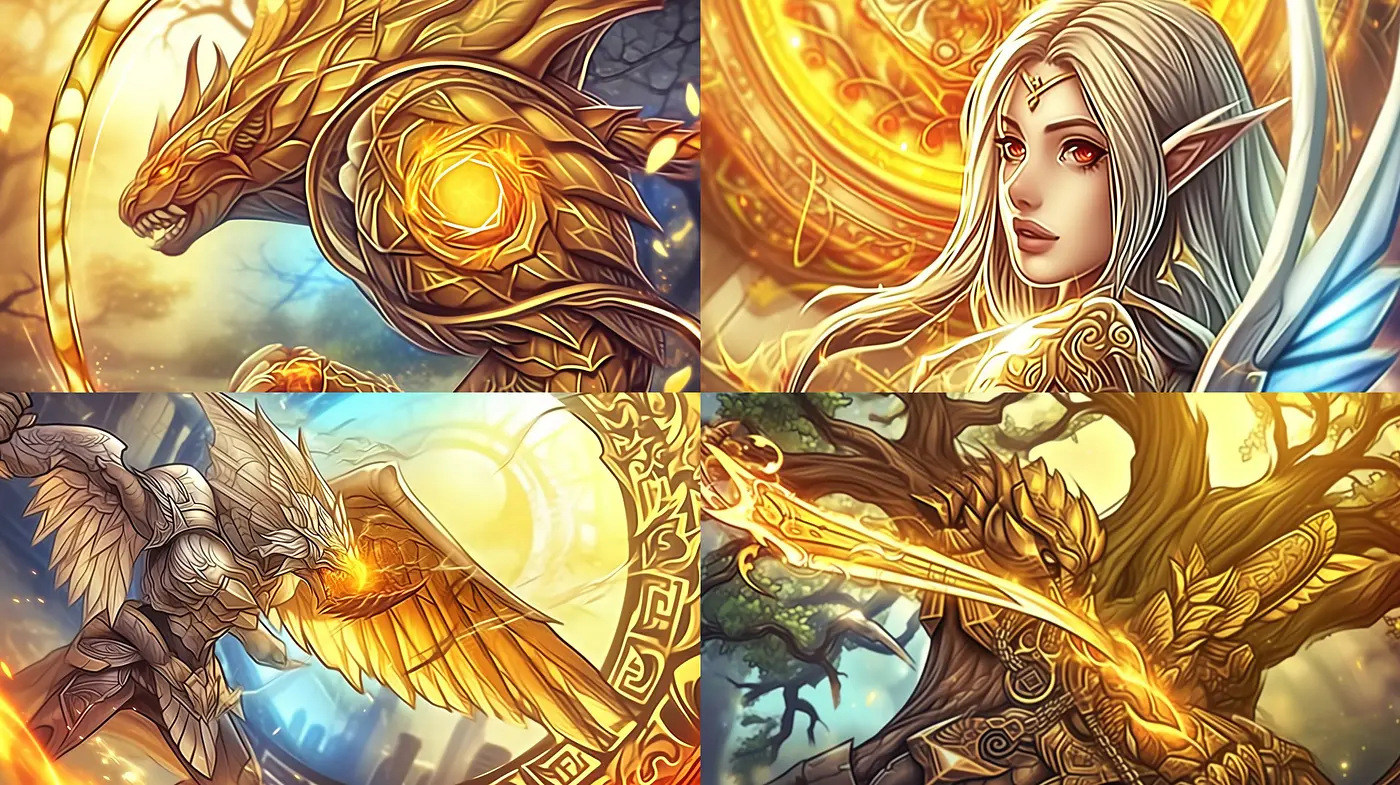 Ethereal Glow: A Study in Luminous Harmony and Textured Mystique - Midjourney sref style