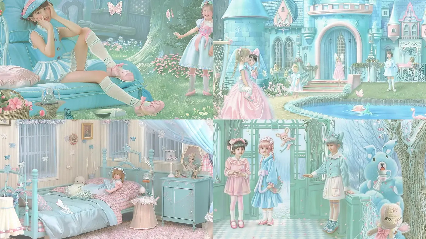 Enchanted Pastel Dreamscapes with a Whimsical Touch - Midjourney sref style